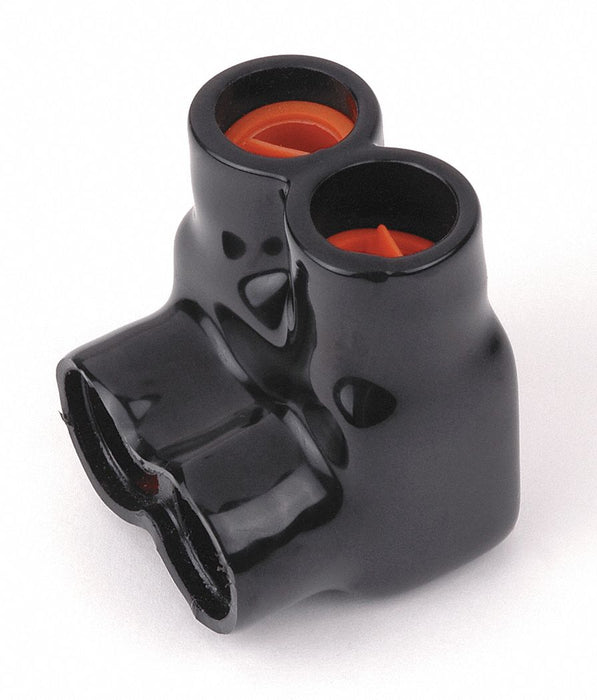 MultitapConnector Alum Blk Hex 2Port