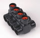 MultitapConnector Alum Blk Hex 4Port