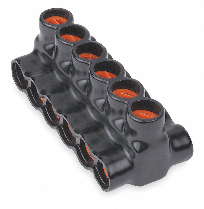 MultitapConnector Alum Blk Hex 6Port