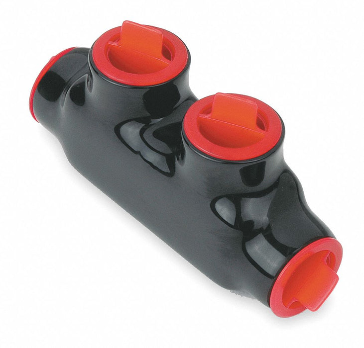 MultitapConnector Alum Blk Hex 2Port