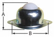 Ball Transfer Flange 1 Ball Dia.