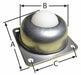 Ball Transfer Flange 1-1/2 Ball Dia.