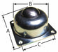 Ball Transfer Flange 1-1/2 Ball Dia.