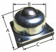 Ball Transfer Flange 1-1/2 Ball Dia.