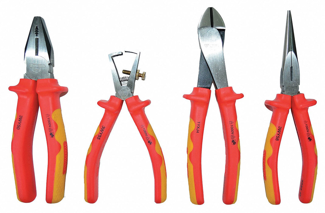 Insulated Plier Set Insulated 4 Pcs