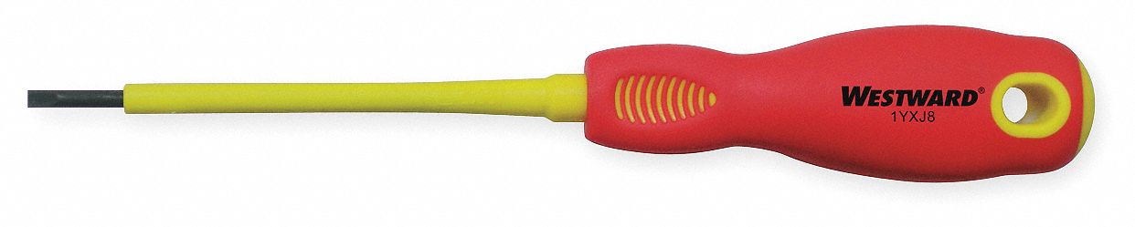 InsulScrewdriver Slotted 3/32in Round