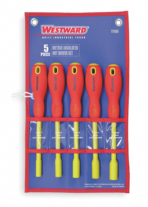 Solid Round Shank Nut Driver Set