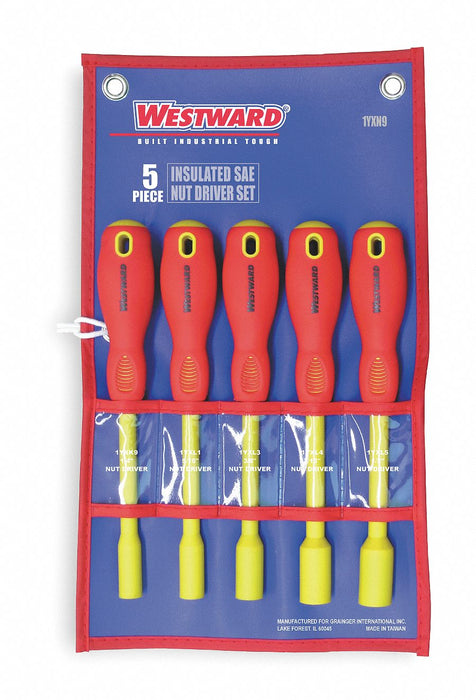 Solid Round Shank Nut Driver Set