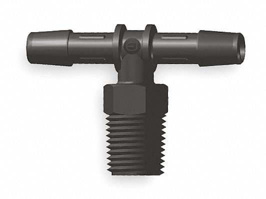Tee Nylon MNPT3/8 Barbed3/8 3/8 PK10