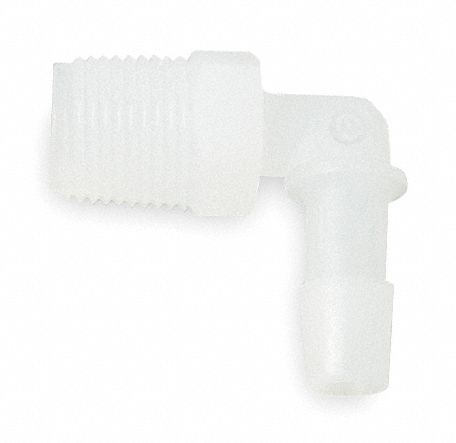 Elbow PVDF Barbed1/4 MNPT1/4 PK5