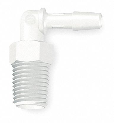 Elbow PP Barbed3/8 MNPT1/8 PK10