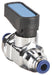Manual 2-Way Ball Valve Push Brass