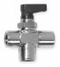 Manual 3-Way Ball Valve 1/8 Brass