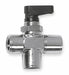 Manual 3-Way Ball Valve 1/8 Brass