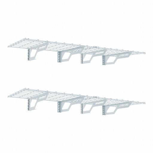 Wire Wall-Mount Shelving White Steel