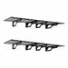 Wire Wall-Mount Shelving Black Steel