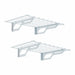 Wire Wall-Mount Shelving White Steel