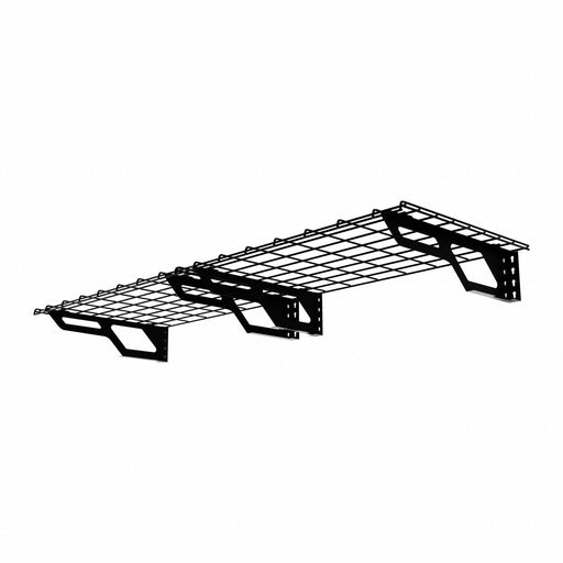 Wire Wall-Mount Shelving Black Steel