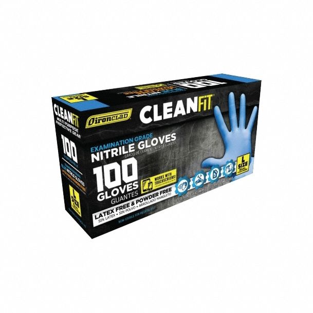 Exam Grade Glove XL Black 5 Mil PK/100