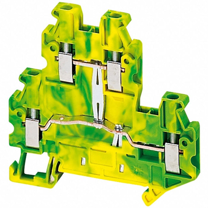 Terminal Block Screw-On Green Yellow