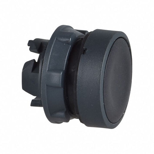 H6990 Flush Push Button Black Non-Illum 22mm