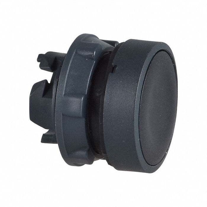 H6990 Flush Push Button Black Non-Illum 22mm
