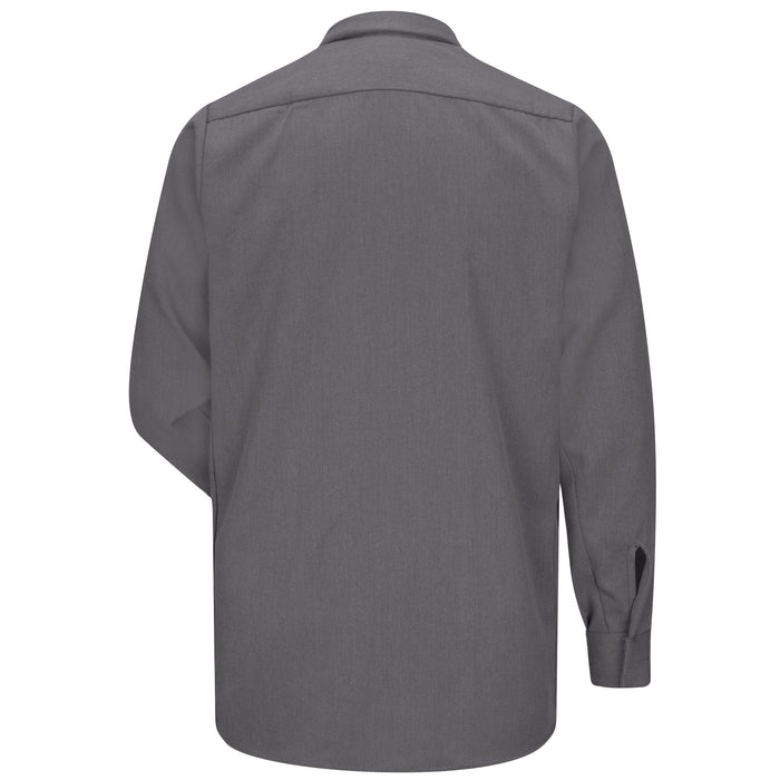 Men's Midweight FR Pocketless Concealed-Gripper Work Shirt