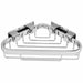 Corner Shower Basket SS Polished 7 in W