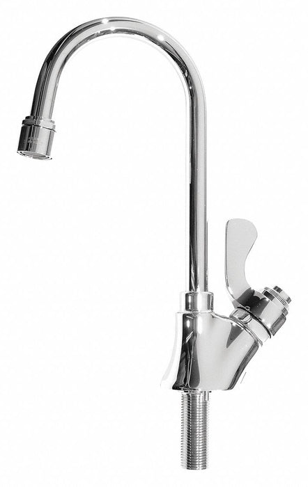 Sink Faucet Self Closing Lever Gooseneck