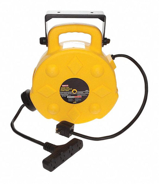 Poly Cord Reel w/4 Outlets 15A 40 ft