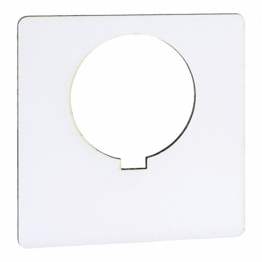 Legend Plate Black/White Square