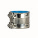 Coupling Body Blue Silver Straight