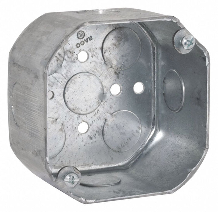 Octagon Box 2-1/8 Deep 1/2 Ko 4 