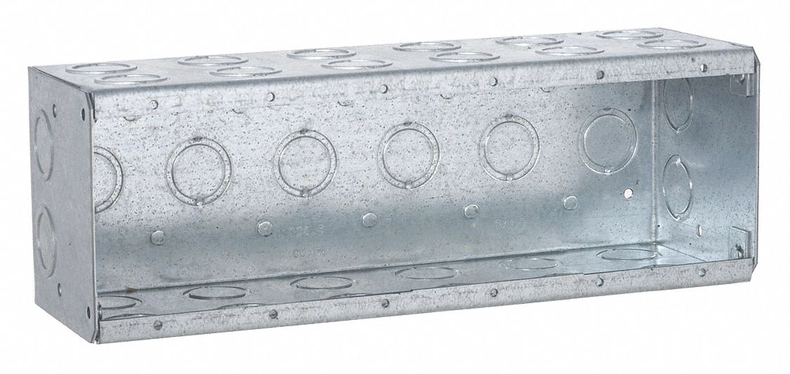 Masonry Box 3-1/2 D 1/2-3/4 6 Gang