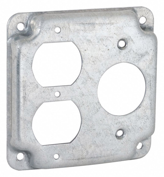 Sq Exp Cover 1 Duplex / 1 Recptcl 4 