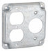 Sq Exp Cover 1 Duplex / 1 Recptcl 4 