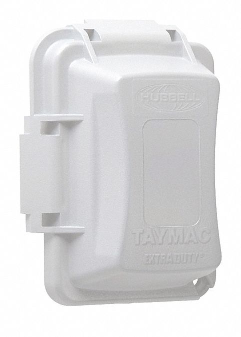 While In Use Cover 2-3/4 D 1 Gang White