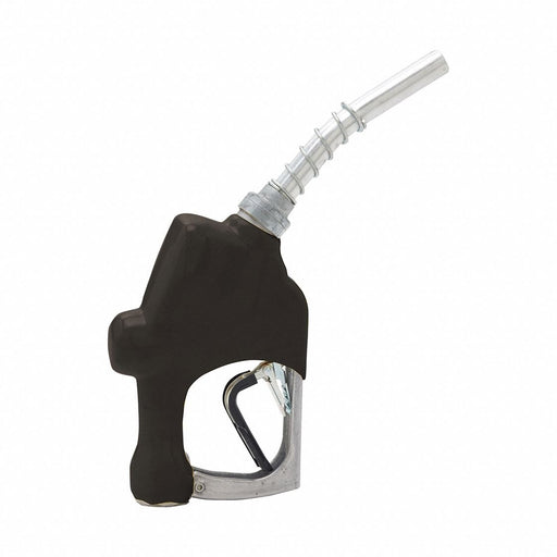 FuelNozzle Black 1in NPT 7inAlumSpout