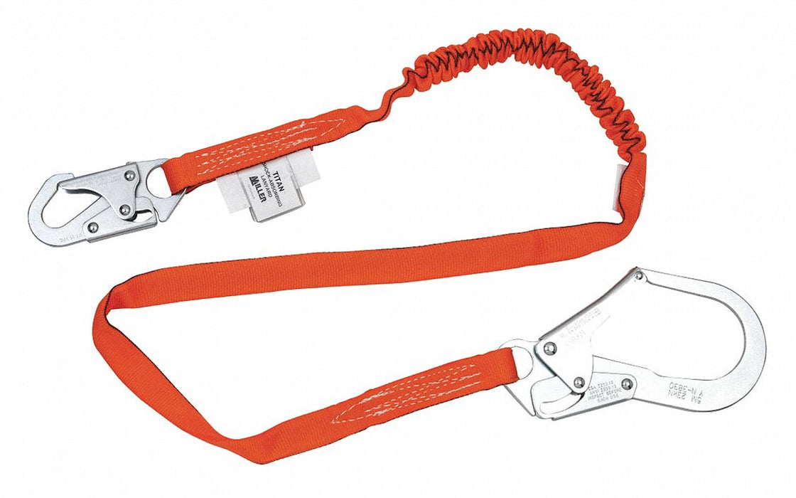 Shock-Absorbing Lanyard Black