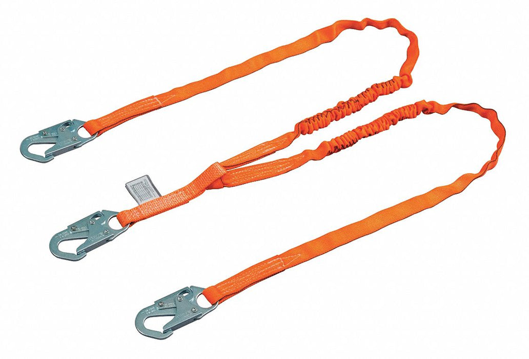Shock-Absorbing Lanyard Orange