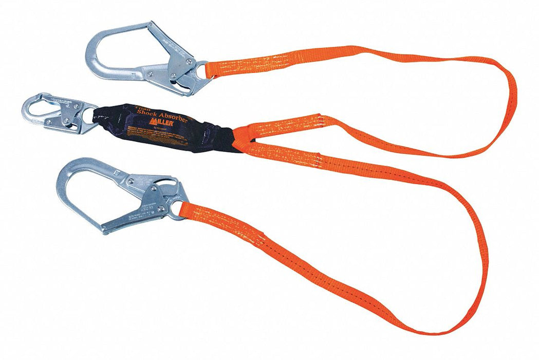 Shock-Absorbing Lanyard Orange