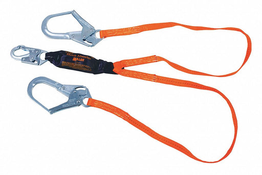 Shock-Absorbing Lanyard Orange