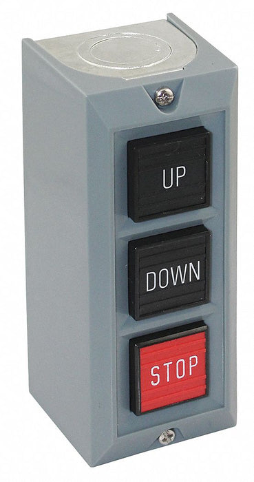 Control Station 3 Push Buttons Blk/Red