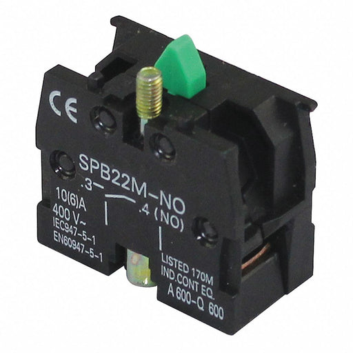 ContactBlock Black 1NO 22mm