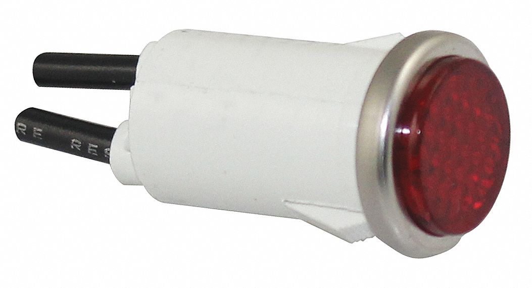 Flush Panel Light Red 24 V AC/DC