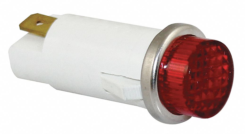 Raised Panel Light Red 24 V AC/DC