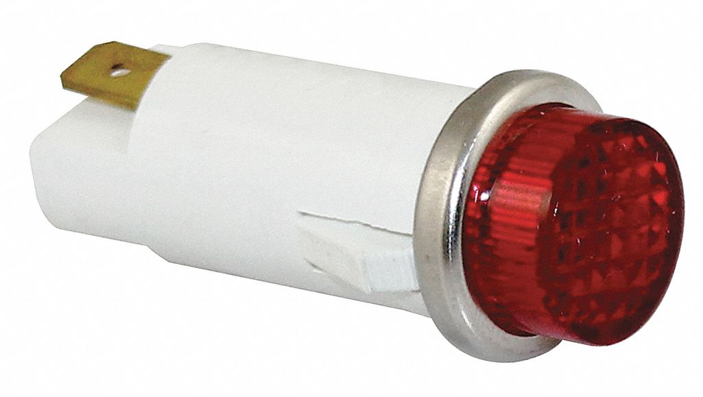 Raised Panel Light Red 120 V AC
