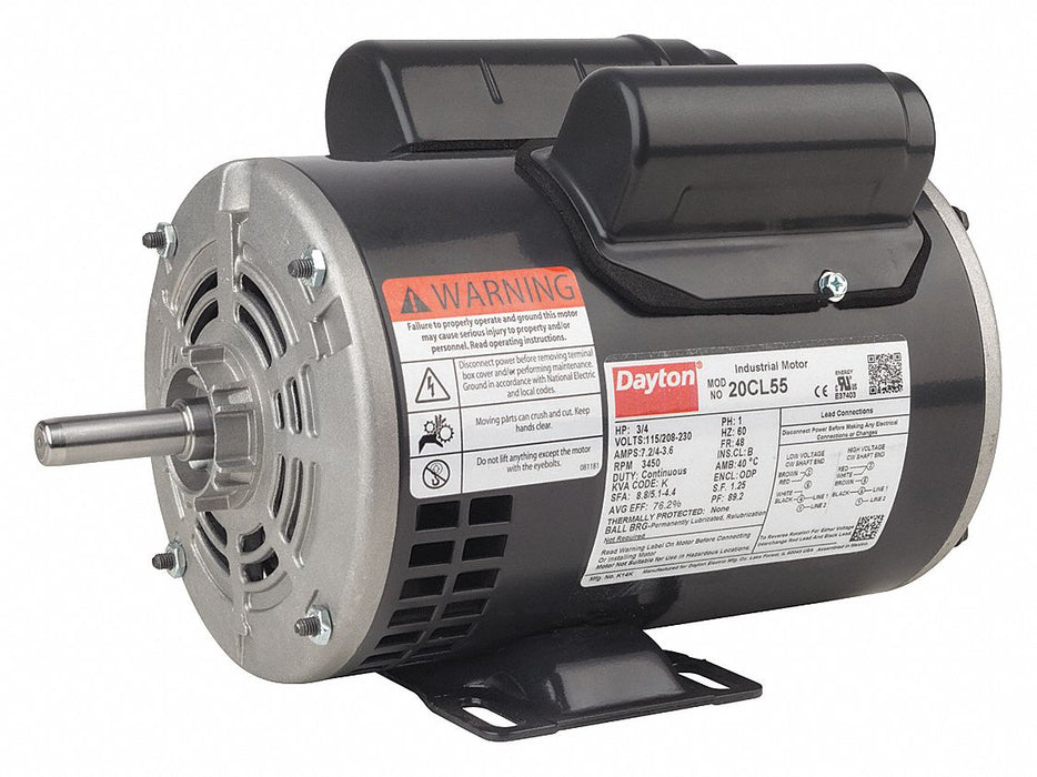 GeneralPurposeMotor 3/4hp 3450RPM 48