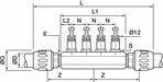Pipe Manifold Fitting Brass 1 1/2 in