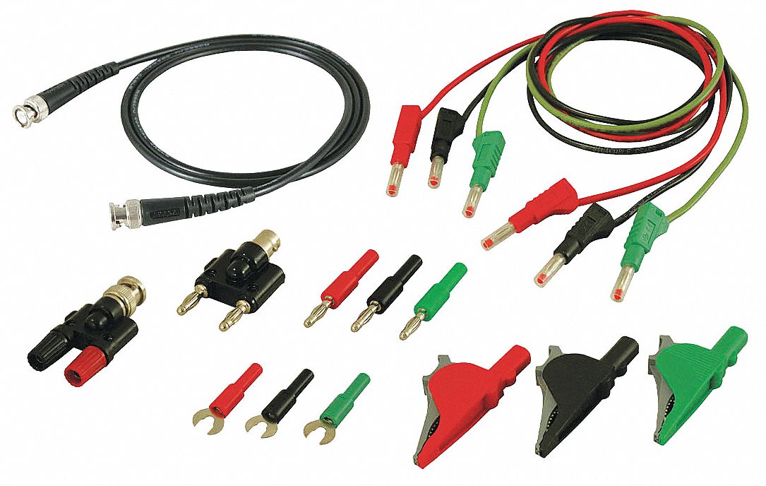 Test Leads Kit Red/Black/Green Silicone